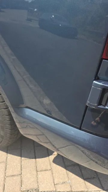 VW T6 – zweite Aufnahme der hinteren Seitenwand